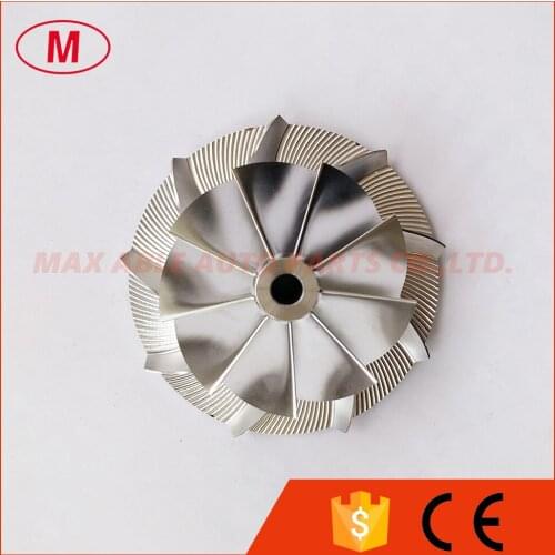 K16 reverse 45.79/67.00mm 9+0blades high performance turbo milling/aluminum 2618/billet compressor wheel