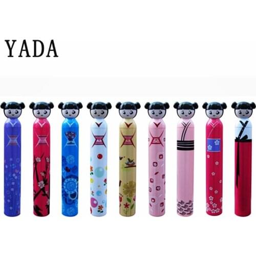 YADA Creative Cartoon Japan Girl A Doll Umbrella For Women Folding Wine Bottle Umbrella Sun-rain UV Mini Umbrellas Gifts YS852