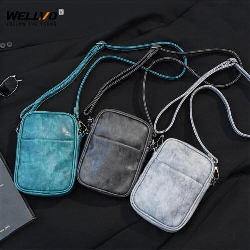 Mini Messenger Bag For Men Fashion Casual Leather Flap Bag Phone Coin Money Pack Purse Male Small Shoulder Crossbody Bag X119C