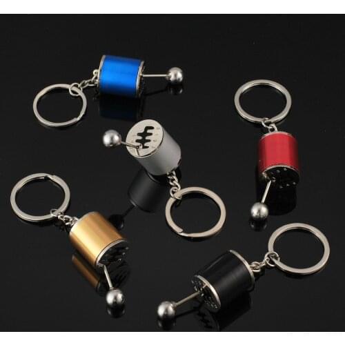 Mini Turbo Turbocharger Keychain Car-styling keyring Gear Knob Shift Gearbox Stick Car Keyring Car Metal Pendant keychain