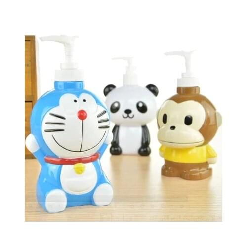 Cartoon Plastic shower gel bottles household spray bottle bathroom hand washing liquid bottle