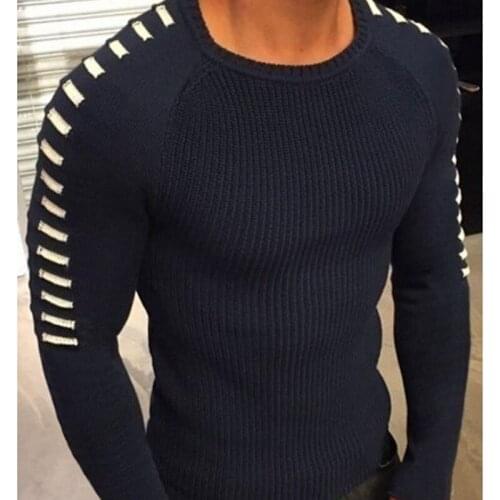 Male Slim Fit O-Neck Knitwear Pull Homme 2021 New Autumn Winter Cotton Sweater Men Pullover Casual Jumper