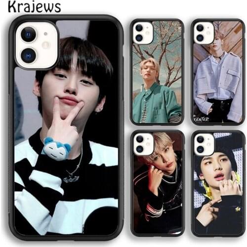 Krajews Felix Hyunjin I N Minho Stray Kids Soft Phone Case Cover For iPhone 5 SE 6s 7 8 plus X XR XS 11 12 pro max Galaxy S9 S10