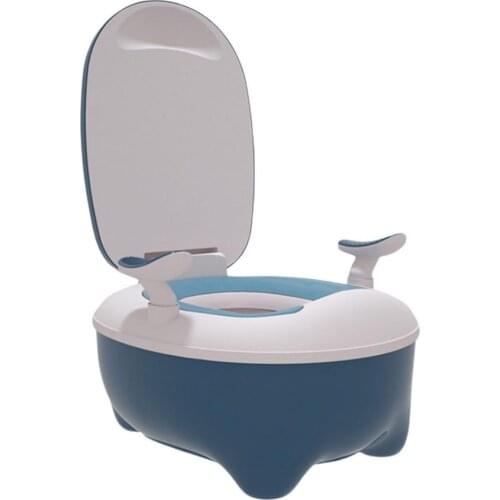 New Children Toilet With Lid Backrest Baby Potty Training Stool Toilet Boy Girl Baby Bedpan Household Urine Bucket
