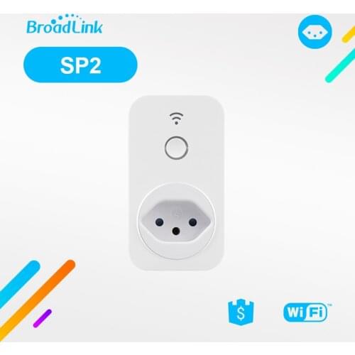 BroadLink SP2 Brazil 3 pin Smart Wifi Socket Plug Wireless with IFTTT Android IOS Remote Control for Home Appliance easy-setup