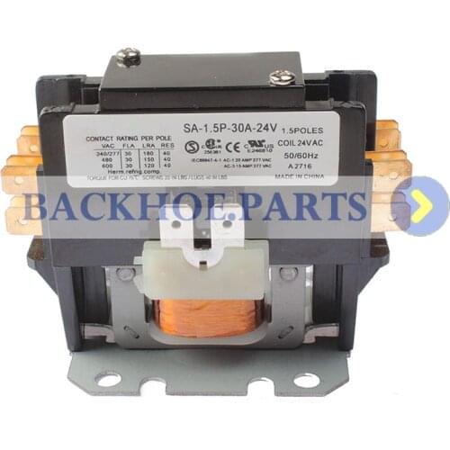 SA-1.5P-30A-24V 1.5Pole 25Amp 30Amp 24V AC Coil Definite Purpose Contactor