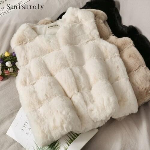 Sanishroly New Autumn Winter Warm Thicken Waistcoat Coat Women Faux Fur Vest Jacket Female Sleeveless Short Outwears Tops SE1119