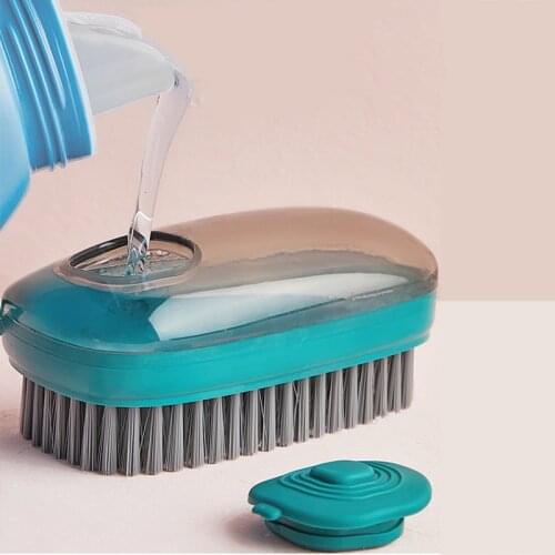 Kitchen cleaning brush dishwashing brush Automatic Liquid Addition Pot Washing Soft Brush Cleaning Tools for shoes clothing