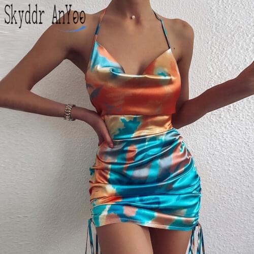 Летние платья мини SKyddr AnYoo China At AliExpress