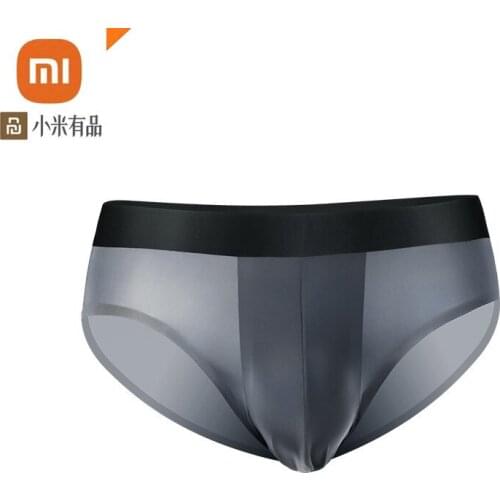 Xiaomi 3pcs Ice Silk Underwear Men Ultra-thin Seamless Underpants Summer Translucent Sexy Breathable Mens Triangle Briefs Pants