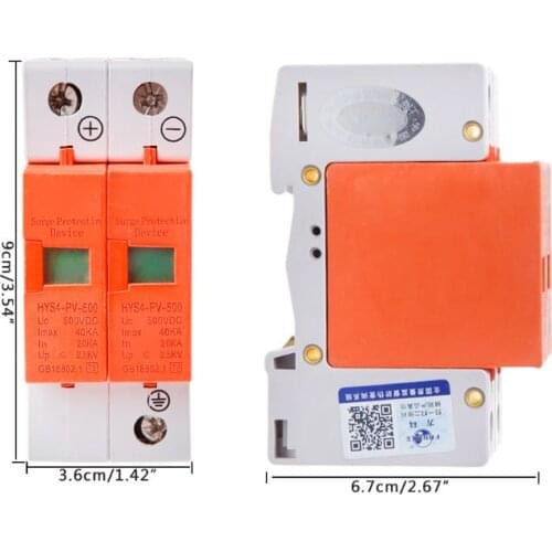 HYS4 Surge Protective Device SPD House DC Surge Protector 2 20KA~40KA