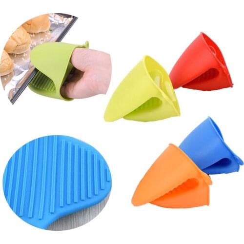 Thickened Anti-slip Oven Mitts Silicone Heat Resistant Pinch Mitts, Cooking Pinch Grips, Pot Holder and Pot Holder for kitchen