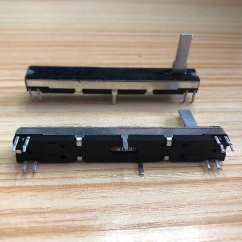 [VK] Straight Slide pusher Double Fader for Soundcraft EFX8 60mm A10K A10Kx2 potentiometer 6cm handle 15mm switch