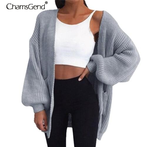 Knitwear Cardigan Women Large Size Solid Plus Size Feminino Vintage Cardigan Long Sleeve Coat Jacket Pockets Outerwear Mujer