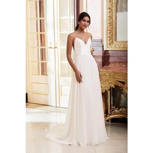 2021 Celebritydress Ivory Plunging V Neck Prom Dress A-Line Sleeveless Chiffon Formal Holiday Wear Party Gown Custom Made платье