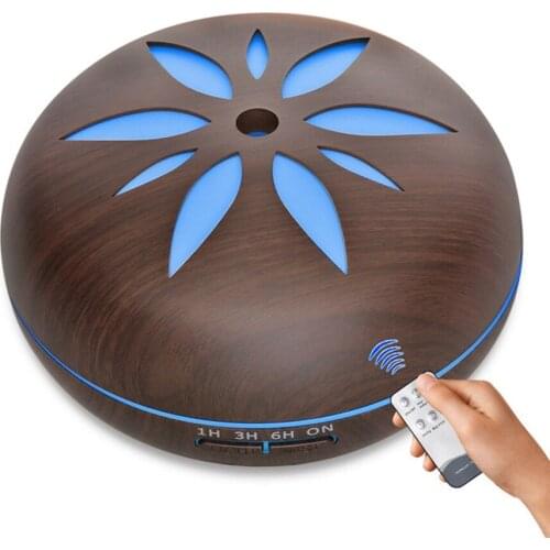 550ML Aromatherapy Essential Oil Diffuser Ultrasonic Cool Mist Maker Wood Grain Aroma Air Humidifiers