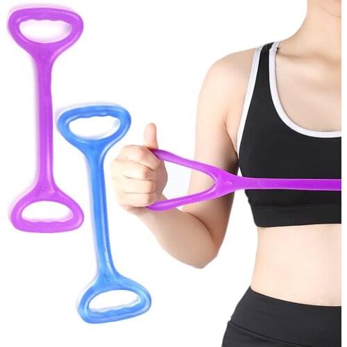 8 Shaped Resistance Bands for Women Men Fitness Elastic Rubber Loops Yoga Pilates Fitness Belt Home Gym Equipment
