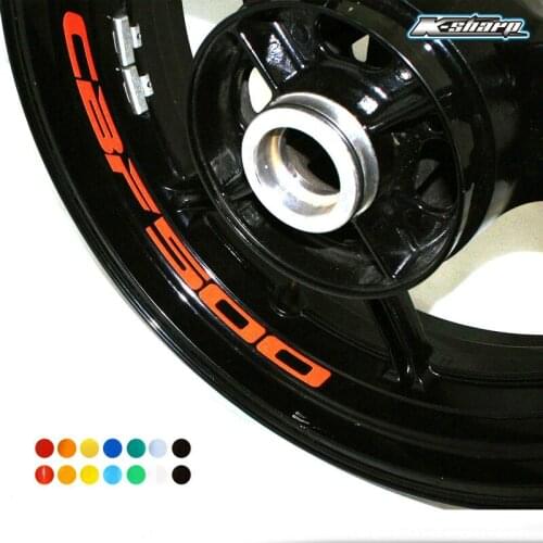 8 X CUSTOM INNER RIM DECALS WHEEL Reflective STICKERS STRIPES FIT HONDA CBF 500