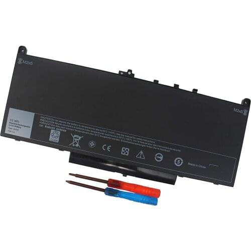 J60J5 Laptop Battery for Dell Latitude E7270 E7470 Series Notebook P26S001 P61G001 R1V85 451-BBSX 451-BBSY 451-BBSU 7.6V 55WH