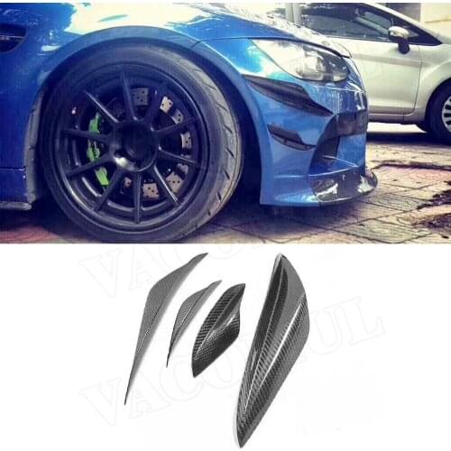 3 Series Front Bumper Side Trim Canards Splitters Spoiler for BMW E90 E92 E93 M3 2012 - 2019 Fins Shark Style Decoration
