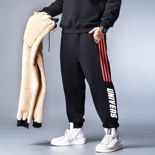 Plus 7XL 6XL 5XL Plus Velvet Padded Pants Mens Fashion Printed Casual Joggers Pants Men Sweatpants Streetwear Loose Hip Hop