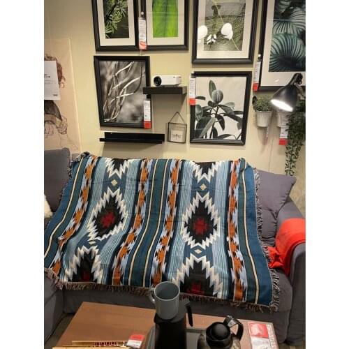 Decorative Sofa Blanket for Living Room Sofa Slipcover Knitted Thread Throw Tapestry Picnic Mat Bed Spread