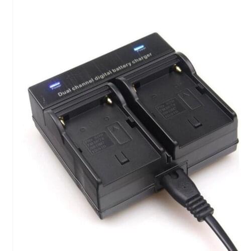 Dual Channel Battery Charger For SONY NP-FM500H NP-FM50 NP-FM70 NP-FM90 NP-FM55H NP-FM30 QM91D QM71D Battery Pack