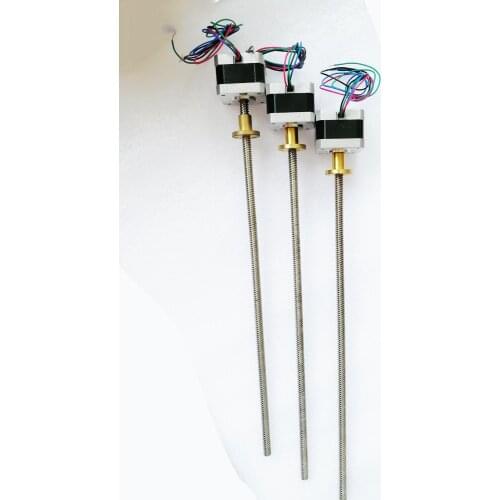 EU Free Ship 3PC Nema17 Linear Stepper Motor 34oz.in 0.4A 343mm stroke 3D Printe