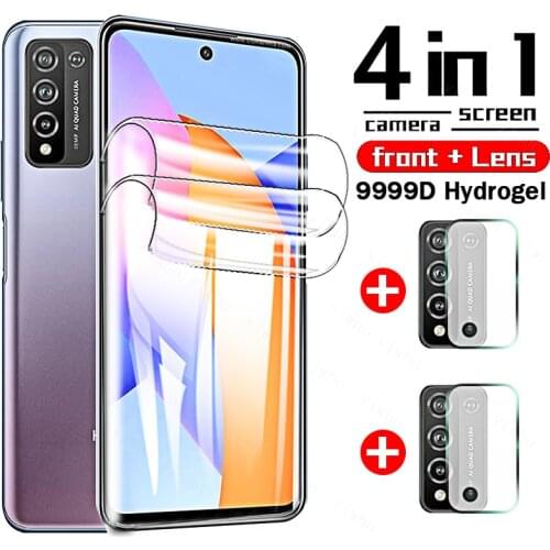 For Huawei Honor 10X Lite Hydrogel Film On Hono Honer Xonor 10 9 X Light Full Curved Soft Screen Protector Tempered Glass camera
