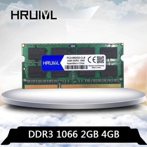 HRUIYL DDR3 4GB 2GB 1066 Mhz 1066MHZ PC3 8500S 2G 4G SO-DIMM Memoria Notebook RAM 204 Pin 1.5V Laptop Memory