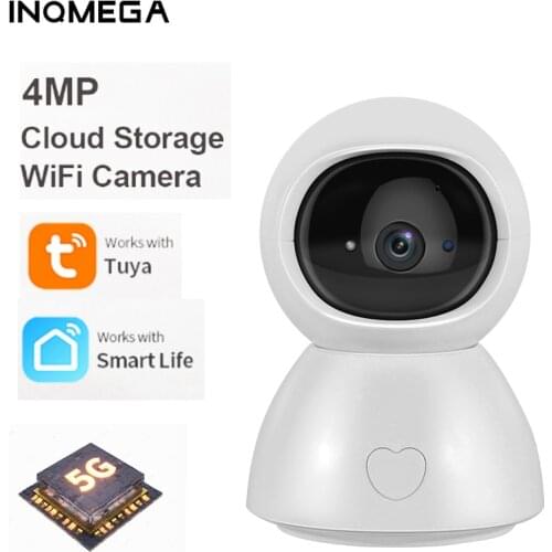 INQMEGA TUYA 5G home surveillance camera 4MP HD CCTV wireless ip with privacy protection function can be used to raise children