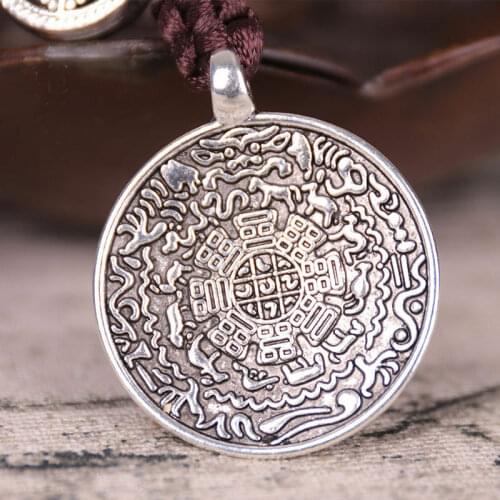 Chinese Tibetan Tibet Buddhist Sidpaho 12 Zodiac Vajra Dorje Endless Knot Amulet Pendant Safe And Good Luck Feng Shui Statue