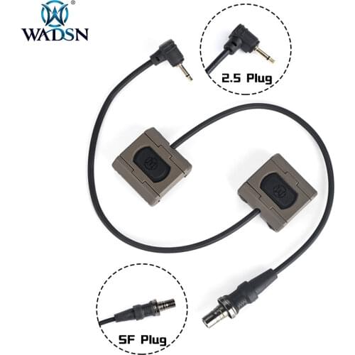 WADSN Tactical Mini ModButton Pressure Remote Switch Button For M300A M600C DBAL-A2 Weapon Laser Light Fit Mlok Keymod Rail