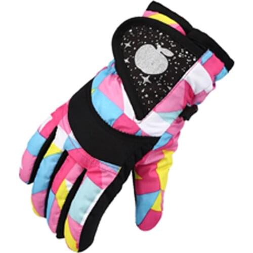 Fashion Kids Winter Gloves Boys Girls Windproof Snow Gloves Outdoor Sports Skiing Non-Slip Warm Gloves Handschoenen Kind New