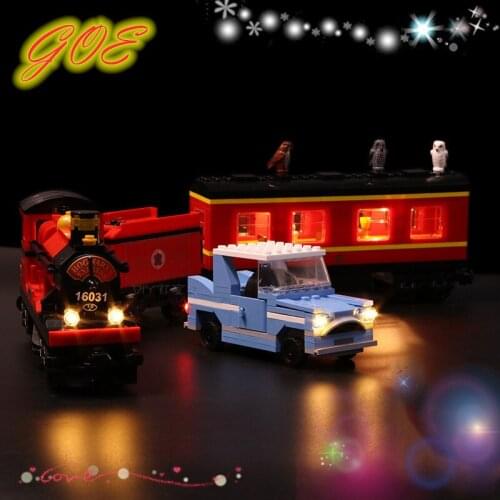 Led Lighting Set For 4841 16031 Compatible The Express Train Figures Building Blocks Kid‘s Toy(Light With Battery Box)