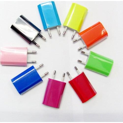 EU/US Plug Travel USB Wall Charger 5V/1A Rapid Charging or Apple For IPhone For Android Phone Charger Mobile Phone AC Adapter