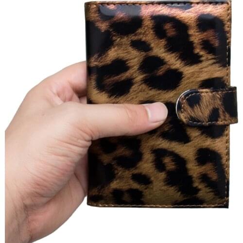 New fashion Women Passport Cover Leopard Leather Passport Holder Waterproof Unisex the Cover of the passport