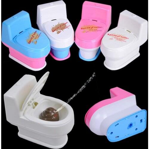 New Funny Mini Prank Squirt Spray Water Toilet Spoof Gadgets Toys Closestool Joke Gag Toy Gift (Random Color )