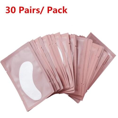 30 Pairs Pink Eyelashes Collagen Patches Under Eye Pads Lint Free Patch Wraps Eyelash Extension Make Up Tools By Free Shipping