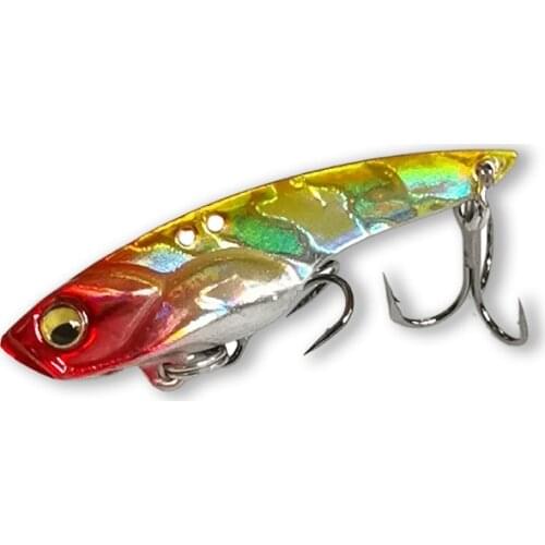 2020 New 1pcs Metal Laser VIB Fishing Lure 3.5g/5g/14g Winter Ice Fishing Tackle Crankbait Vibration Spoon Spinner Sinking Bait