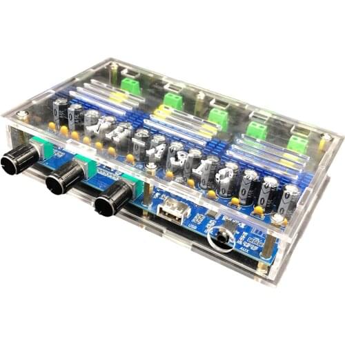 Professional Bluetooth 5.0 Digital Power Amplifier Board 4 Channel Double Bass Double Stereo