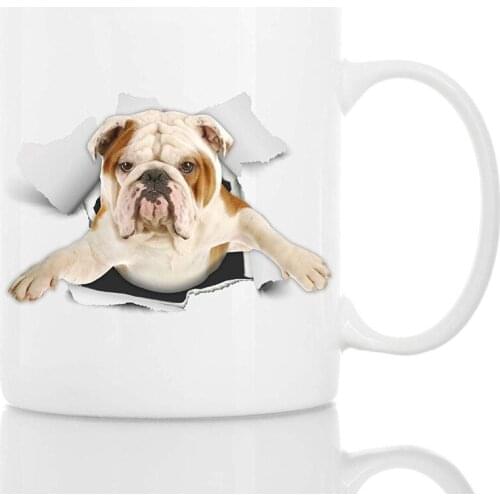 Cutest British Bulldog Mug | Ceramic 11oz Funny Coffee Mug | Perfect Dog Lover Gift | Cute Novelty Coffee Mug Present | Great Bi