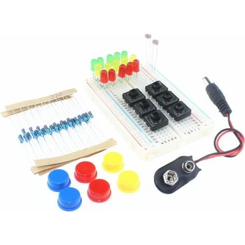 Smarian Electronics Starter Kit For arduino uno r3 mini Breadboard LED jumper wire button Diy RC Toy Kit rpi raspberry pi