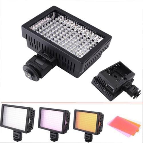 PRO HD 160 LED Hot Shoe Light Lamp for Canon Nikon Pentax Camera Video DV Camcorder
