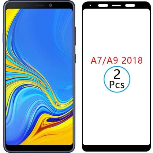 9d protective tempered glass for samsung a7 a9 2018 screen protector on samsun galaxy a 7 9 7a 9a a72018 a92018 safety film case