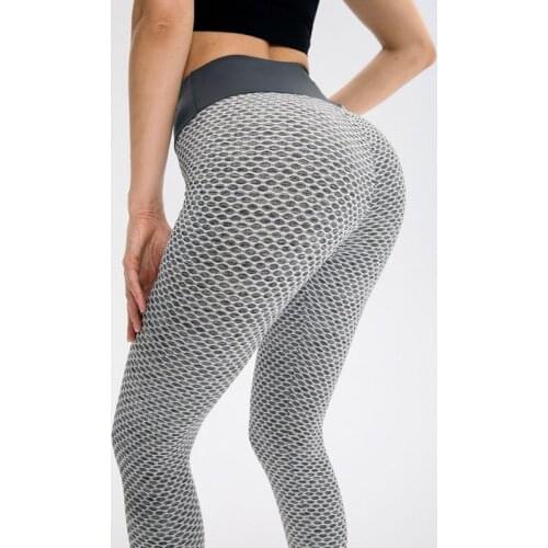 Women High Waist Shorts Sports Yoga Honeycomb Leggings Pleated Tight Elastic Fitness Lose Weight Abdomen Pants