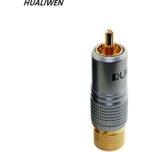 Lotus head audio plug RCA head video surveillance audio connector accessories