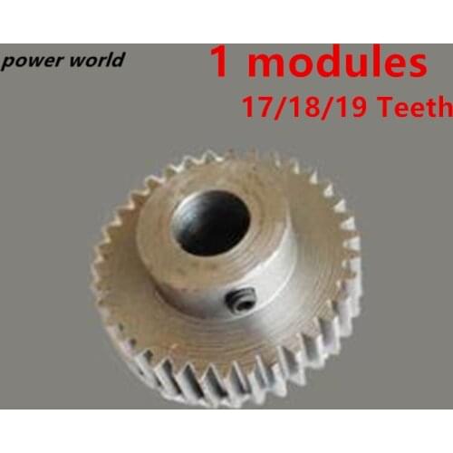 45 # Steel 1 Modules 17/18/19 Teeth Carbon Steel Metal Rack Worm Gear Transmission Accessories Gearbox