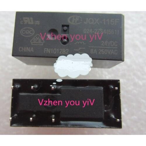5Pcs Relay JQX-115F 024-2ZS4 HF115F-024-2ZS4 DIP8 8A 24v