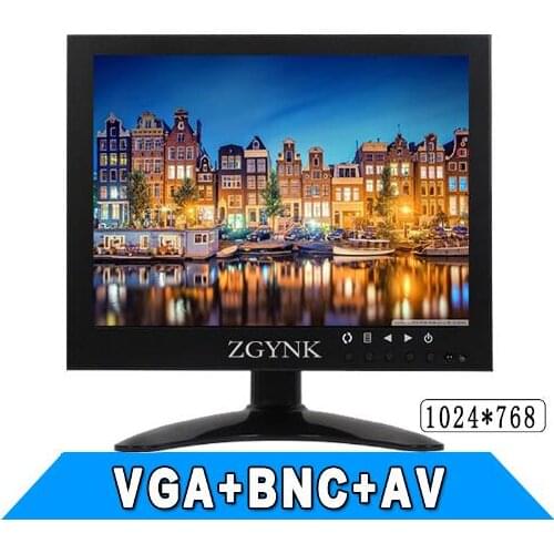 8 inch TFT led monitor hd Industrial BNC VGA AV interface display LCD monitor display